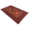 Baluchi Rug Handmade Multi Geometric 3x5 ft