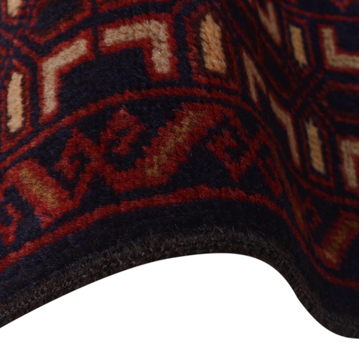 Baluchi Rug Handmade Multi Geometric 3x5 ft