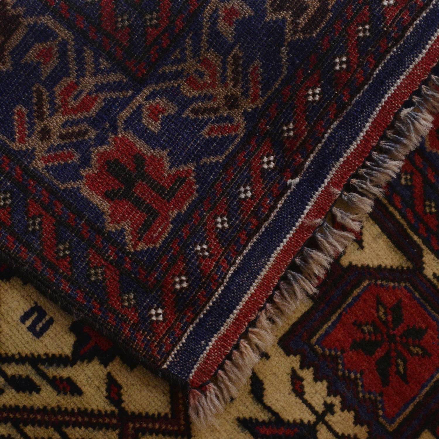 Baluchi Rug Handmade Multi Geometric 3x5 ft
