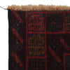Baluchi Rug Handmade Red Geometric 3x5 ft