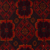 Baluchi Rug Handmade Red Geometric 3x5 ft