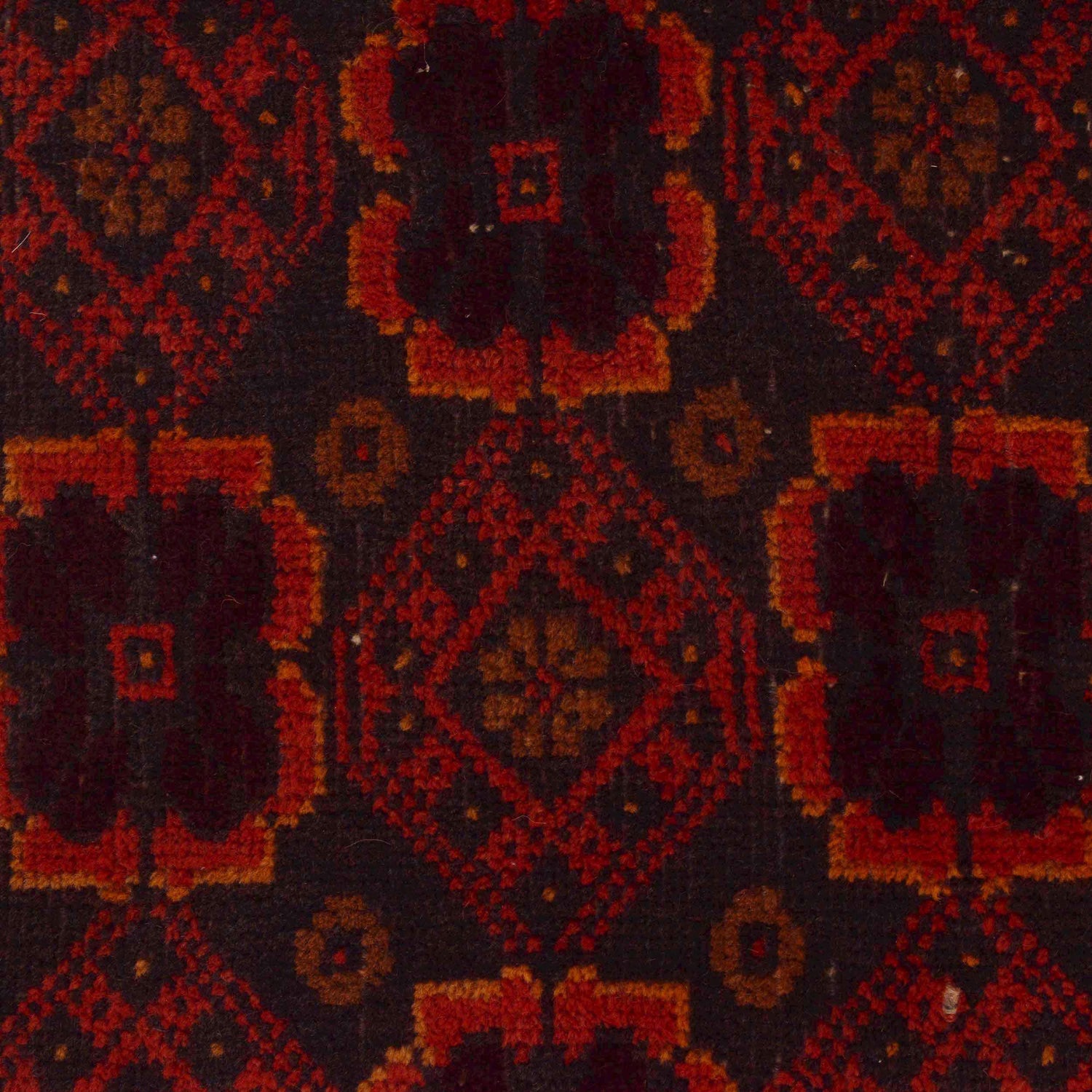 Baluchi Rug Handmade Red Geometric 3x5 ft