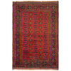 Baluchi Rug Handmade Red Geometric 2x4 ft