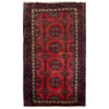 Baluchi Rug Handmade Red Geometric 3x5 ft