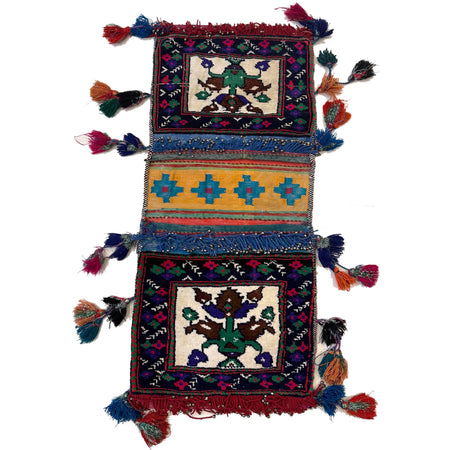 Saddle Bag Handmade Multi Floral 2x3 ft