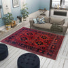 Khal Mohammadi Rug Handmade Red 3x5 ft