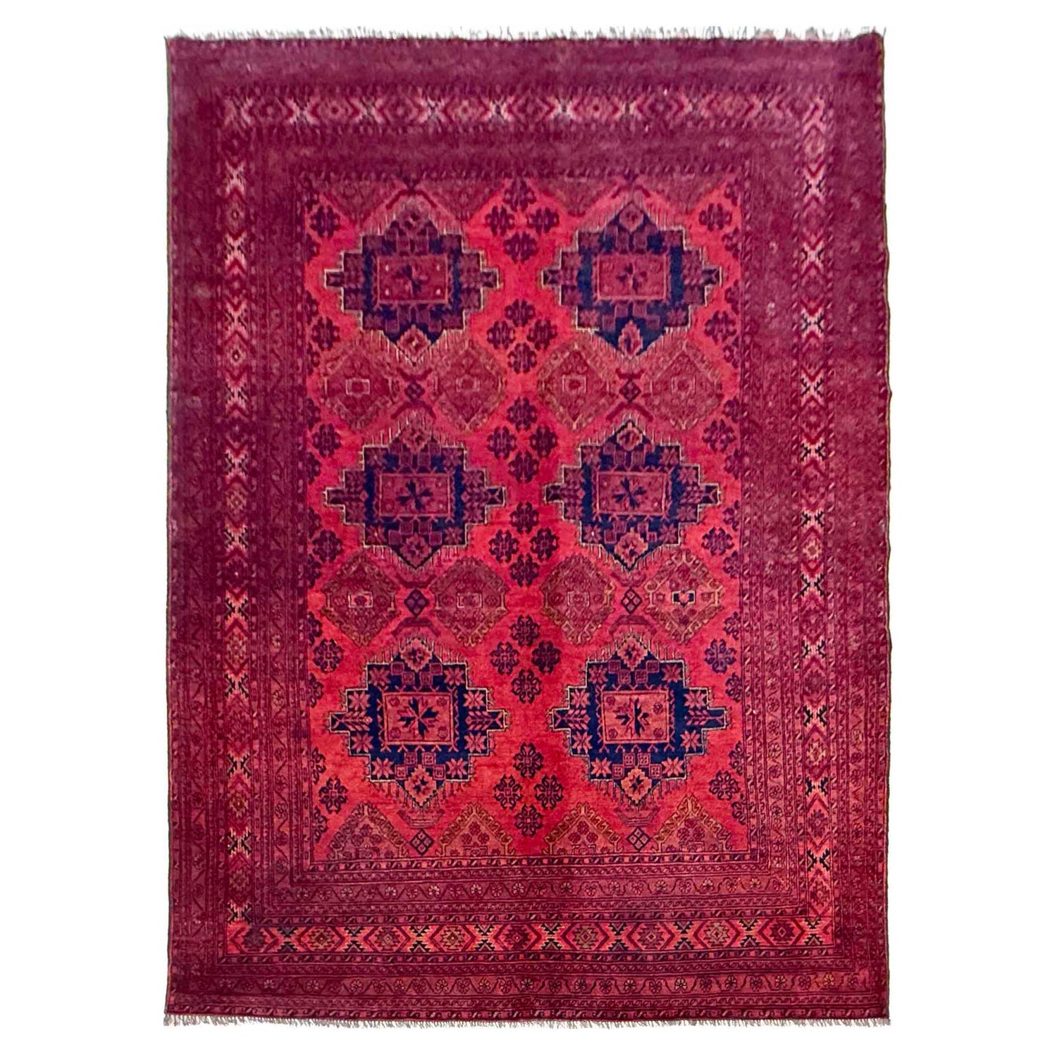 Khal Mohammadi Rug Handmade Red 7x10 ft