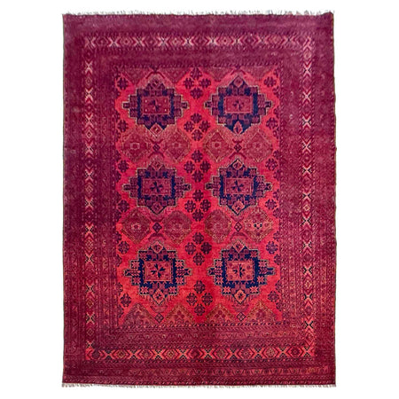 Khal Mohammadi Rug Handmade Red 7x10 ft