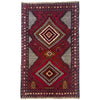 Baluchi Rug Handmade Multi Geometric 2x4 ft