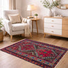 Baluchi Rug Handmade Multi Geometric 3x5 ft