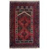 Baluchi Rug Handmade Multi Prayer Design 2x4 ft
