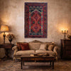 Baluchi Rug Handmade Multi Prayer Design 2x4 ft