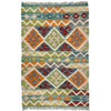 Handmade Multi Kilim Geometric 2x4 ft