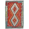 Handmade Multi Kilim Geometric 2x4 ft
