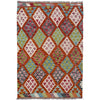 Handmade Multi Kilim Geometric 2x4 ft