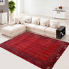 Bokhara Rug Handmade Deep Red Medallion 6x9 ft
