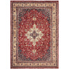 Kashan Area Rug Handmade Multi Medallion 9x12 ft