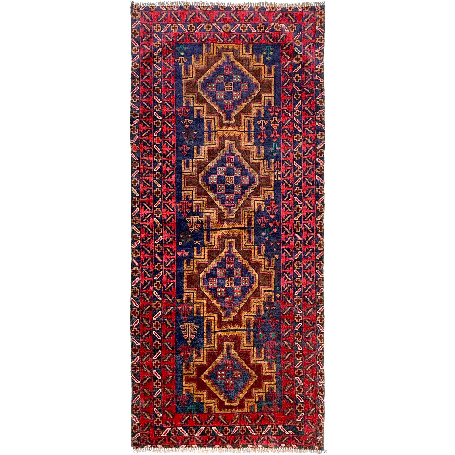 Baluchi Runner Rug Handmade Multi 6' Runner