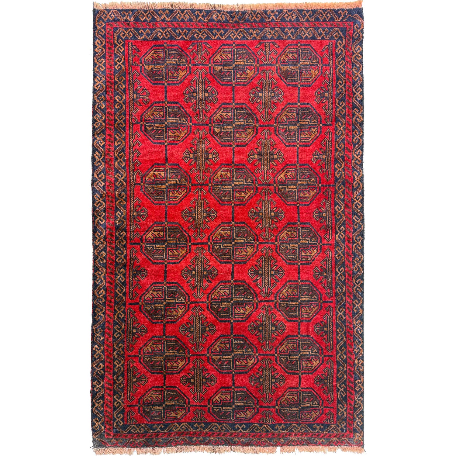 Baluchi Rug Handmade Multi Geometric 3x5 ft