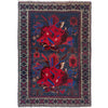 Baluchi Rug Handmade Multi Floral 4x6 ft