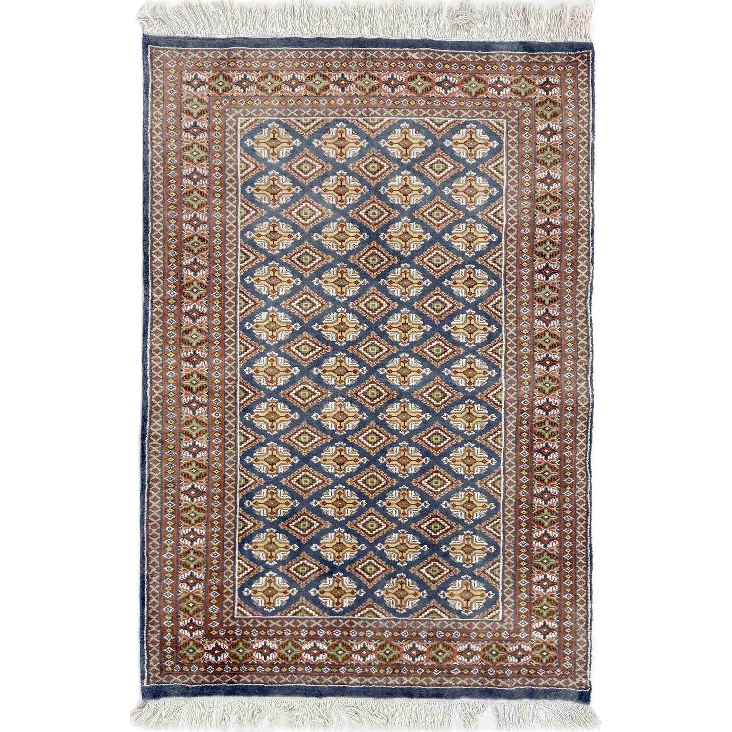 Jaldar Area Rug Handmade Multi Floral 4x6 ft