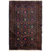 Baluchi Rug Handmade Multi Geometric 2x4 ft