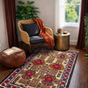 Baluchi Rug Handmade Multi Geometric 3x5 ft