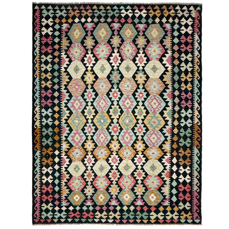 Handmade Multi Kilim Geometric 7x10 ft