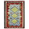 Handmade Multi Kilim Geometric 4x7 ft