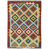 Handmade Multi Kilim Geometric 2x4 ft