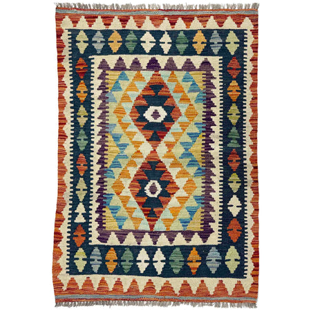 Handmade Multi Kilim Geometric 2x4 ft