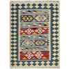 Handmade Multi Kilim Geometric 4x7 ft