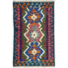 Handmade Multi Kilim Geometric 2x4 ft