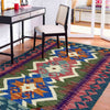 Handmade Multi Kilim Geometric 2x4 ft