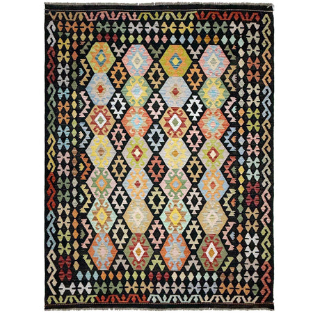 Handmade Multi Kilim Geometric 7x10 ft