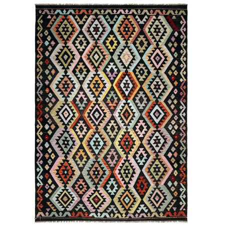 Handmade Multi Kilim Geometric 7x10 ft