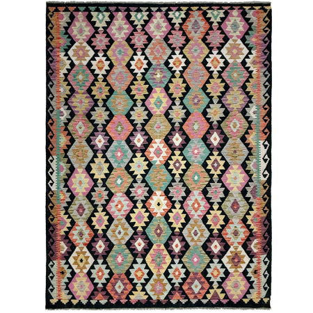 Handmade Multi Kilim Geometric 7x10 ft