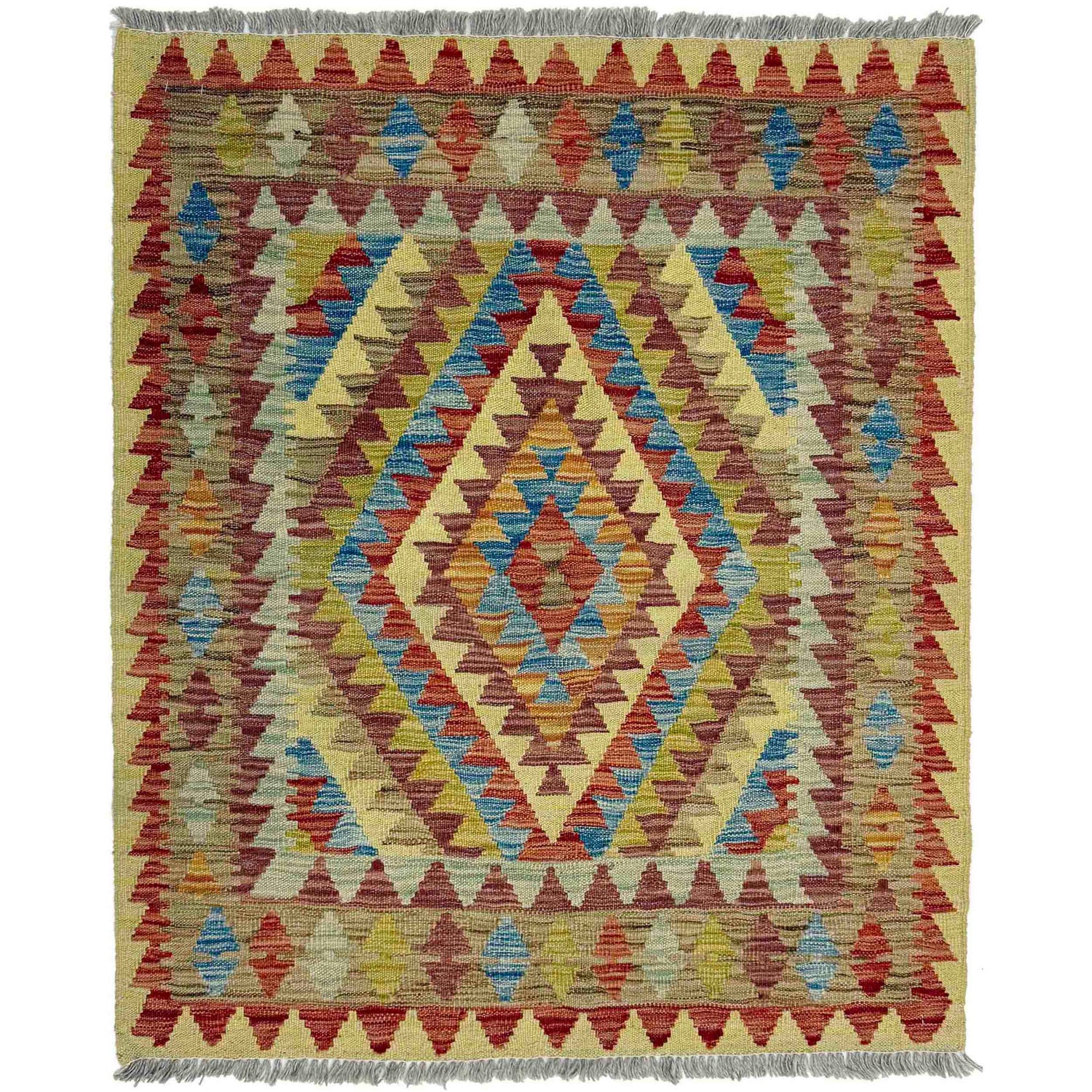 Handmade Multi Kilim Geometric 3x5 ft