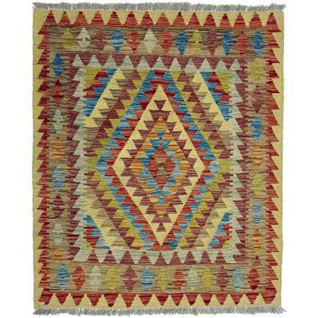 Handmade Multi Kilim Geometric 3x5 ft