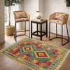 Handmade Multi Kilim Geometric 3x5 ft