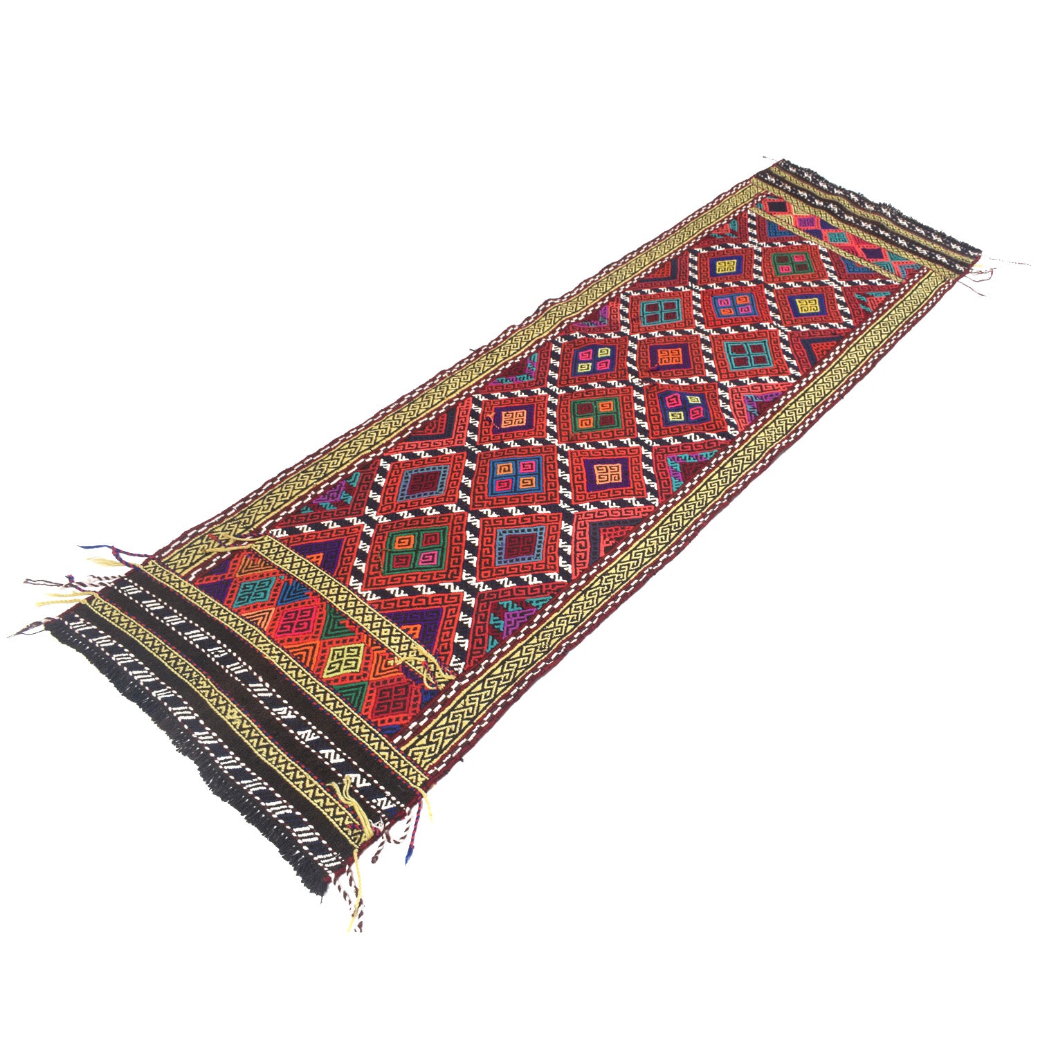 Suzuni Kilim Runner Handmade Multi 8' Runner