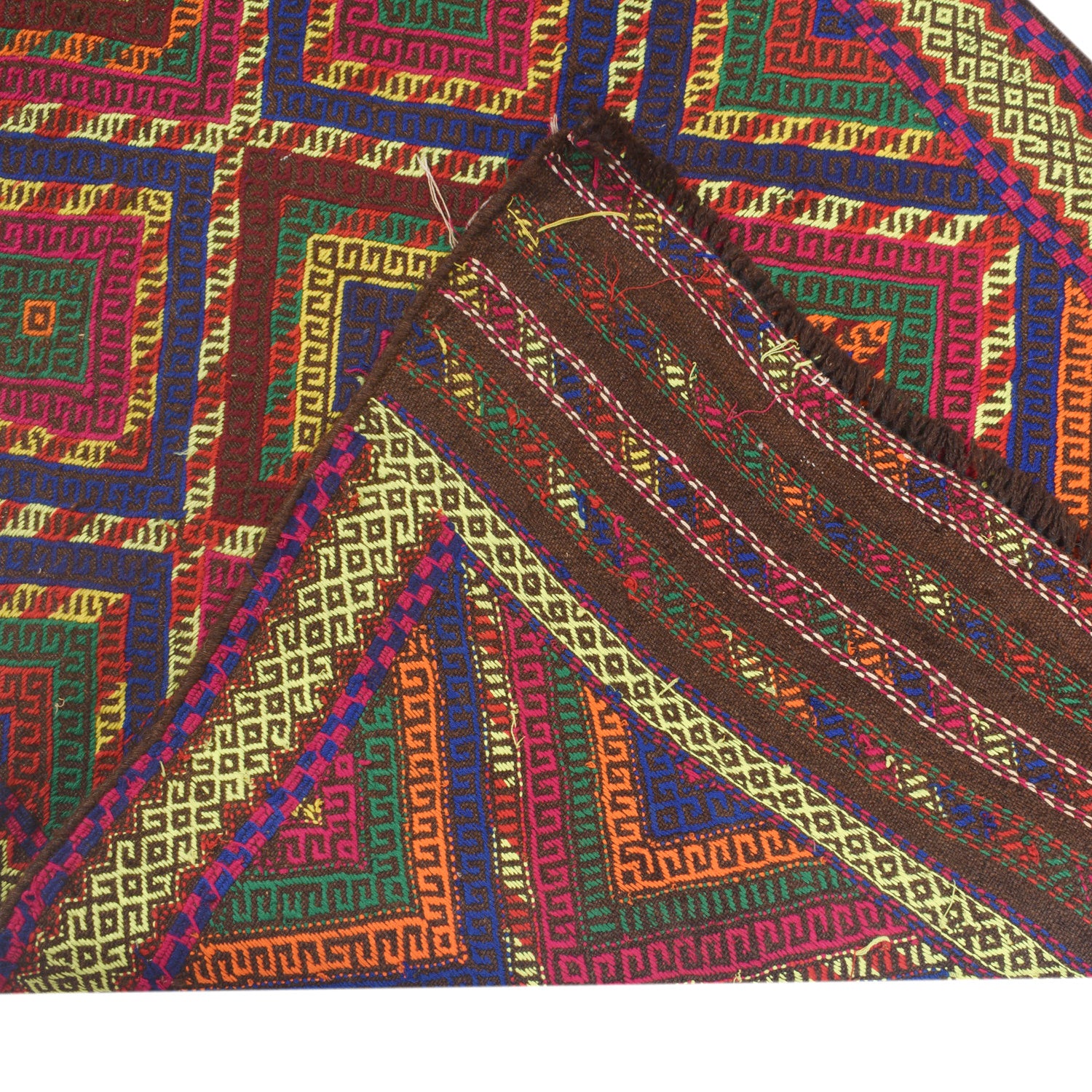 Suzuni Kilim Runner Handmade Multi 8' Runner