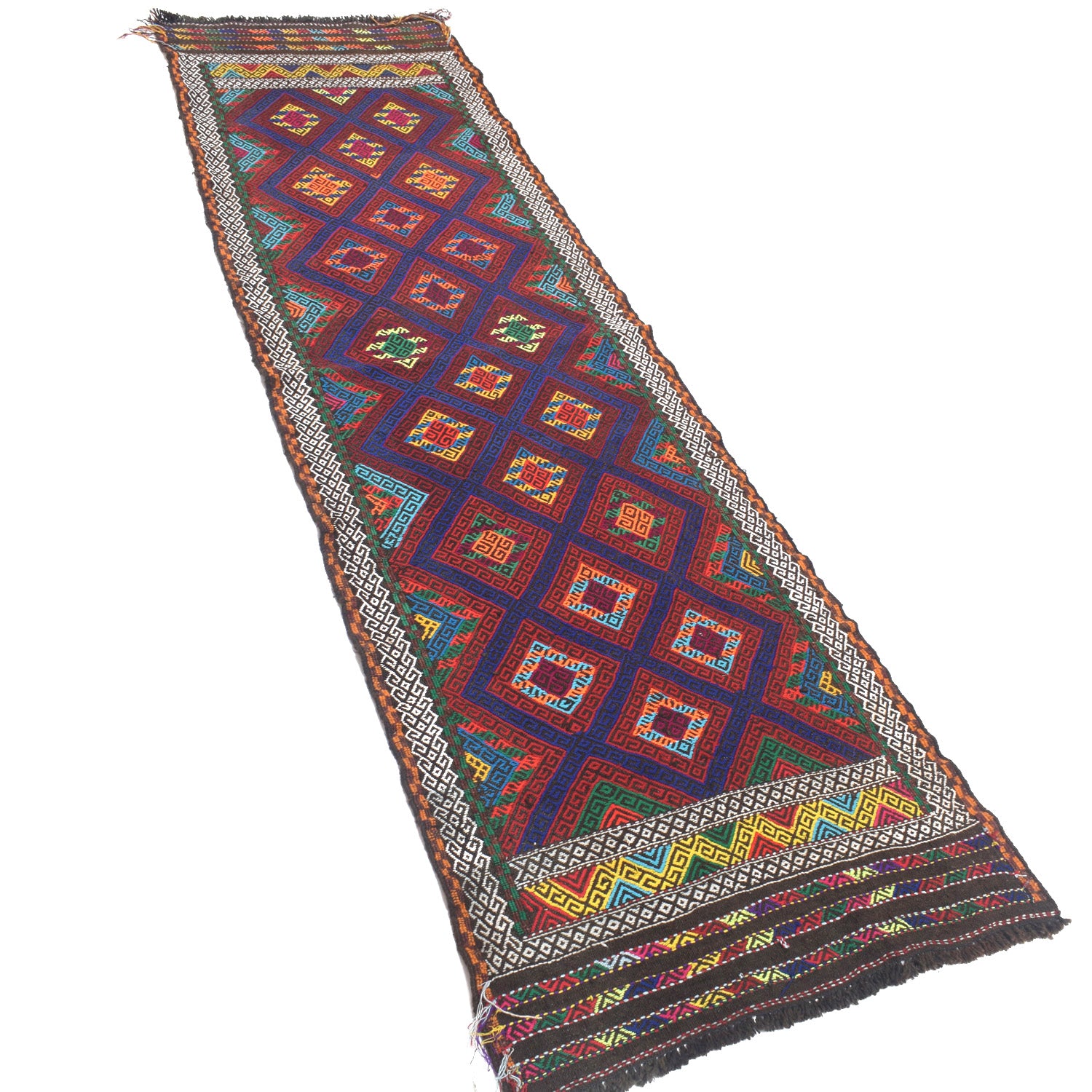 Suzuni Kilim Runner Handmade Multi 8' Runner