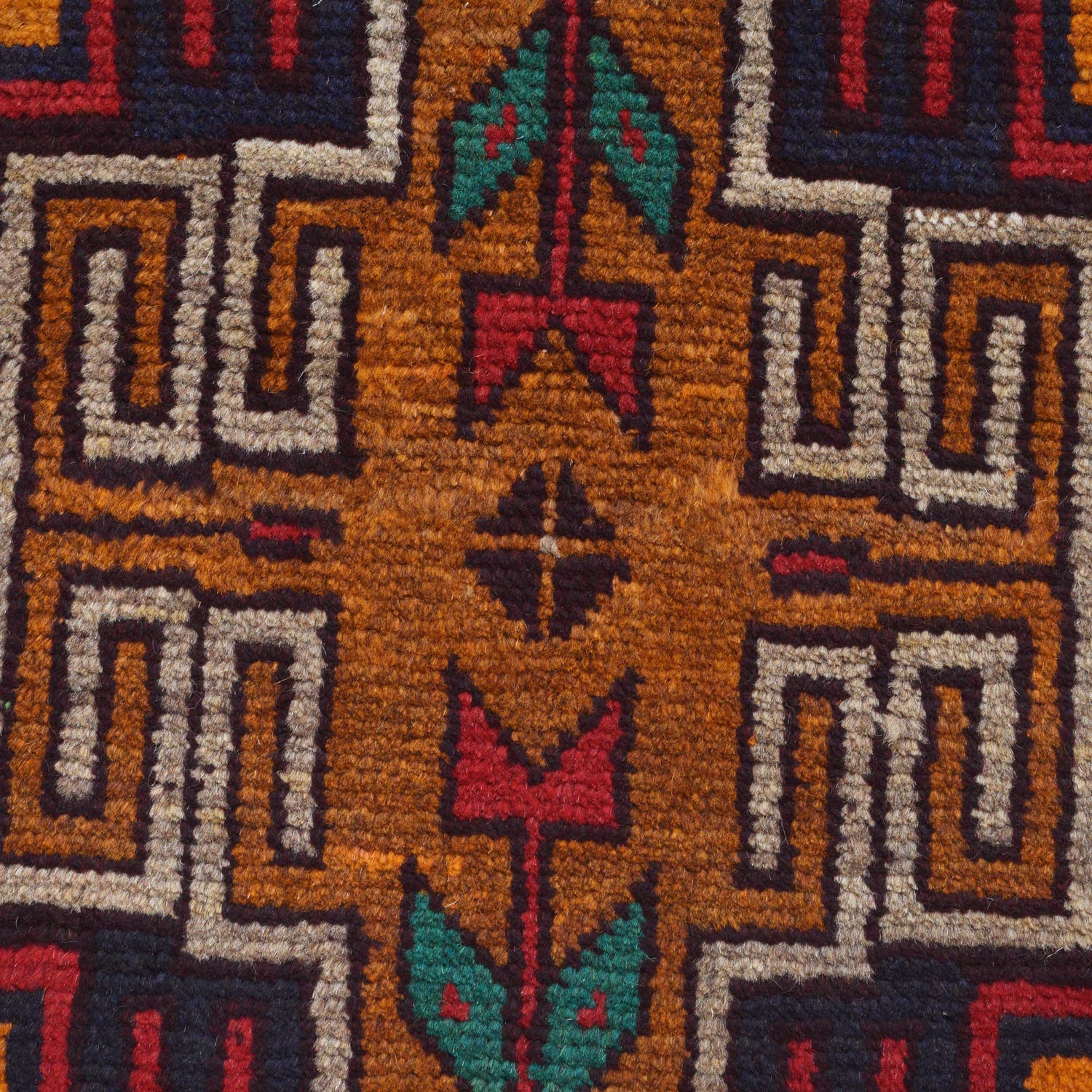 Baluchi Runner Rug Handmade Orange 8' Runner