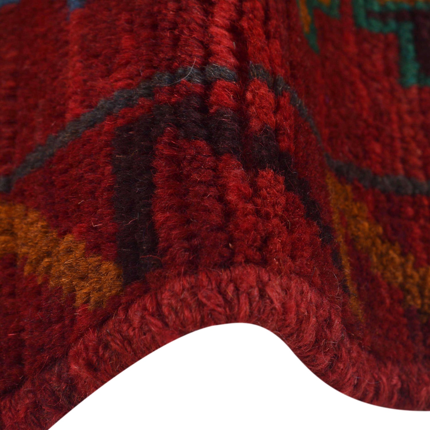 Baluchi Runner Rug Handmade Red 8' Runner