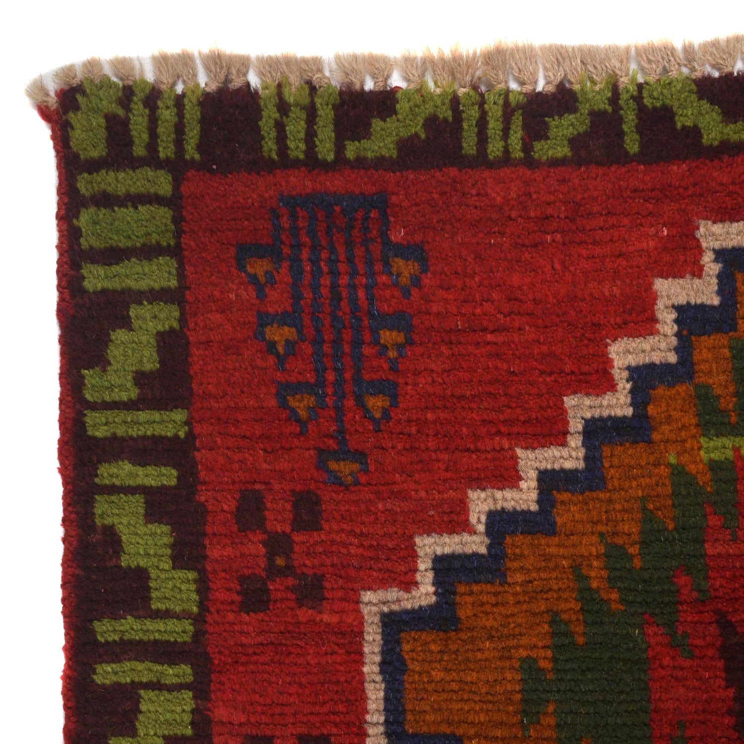 Baluchi Runner Rug Handmade Red 10' Runner