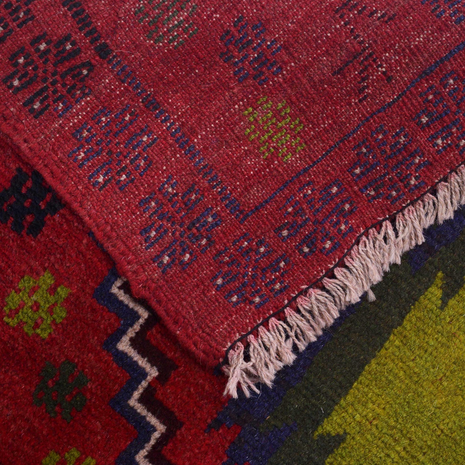 Baluchi Runner Rug Handmade Red 10' Runner