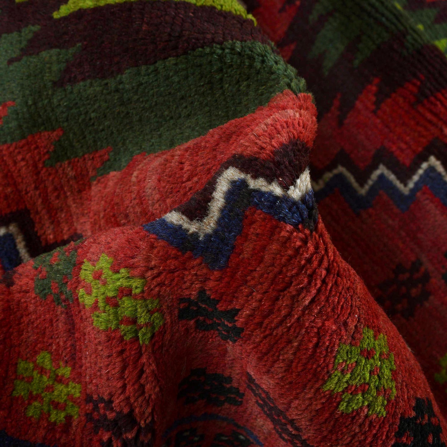 Baluchi Runner Rug Handmade Red 10' Runner