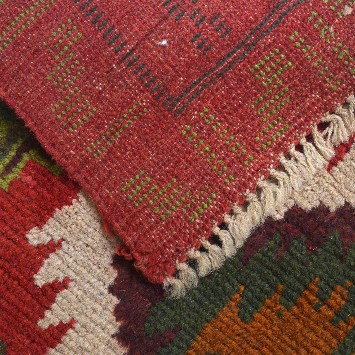 Baluchi Runner Rug Handmade Red 10' Runner