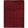 Bokhara Rug Handmade Red Medallion 6x9 ft